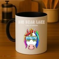 Big Bear Lake California Usa Ski And Snowboard Unicorn Great Gift Coffee Mug thumb 4