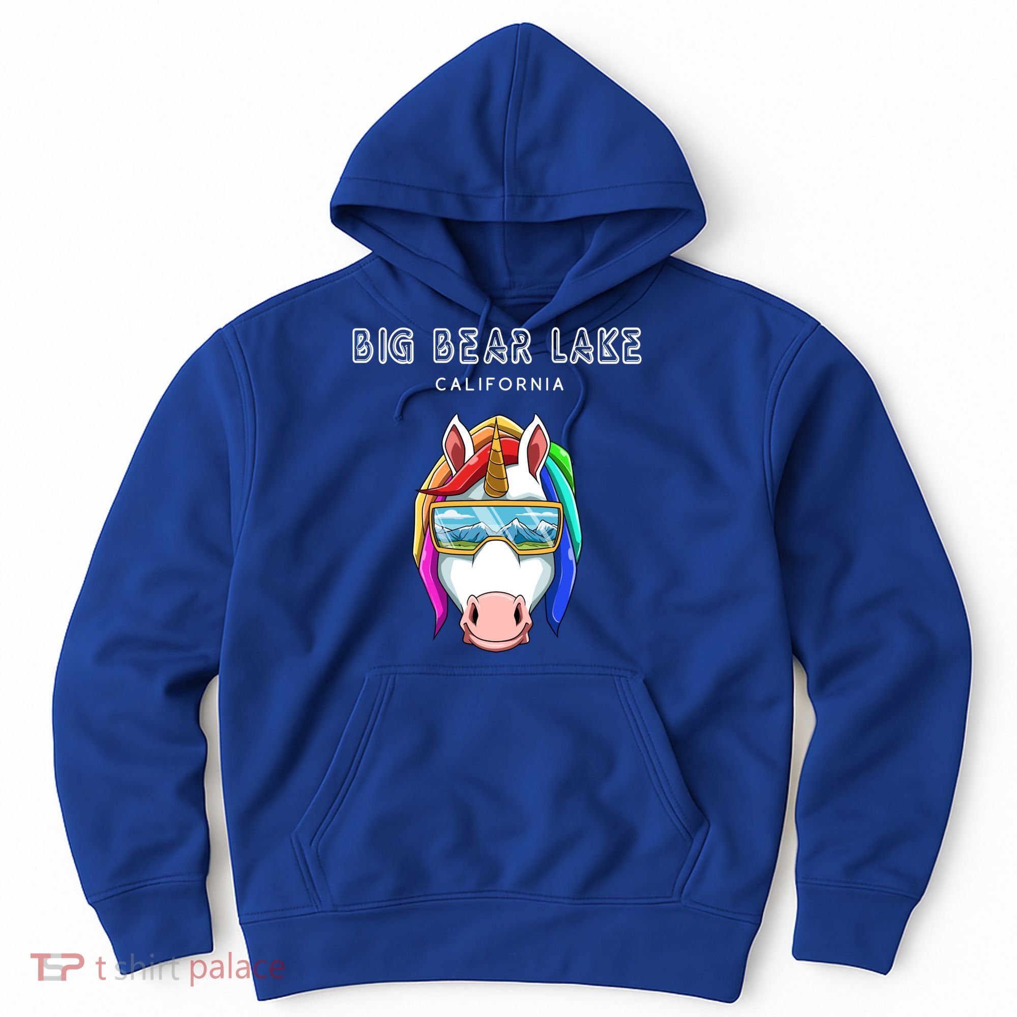Big Bear Lake California Usa Ski And Snowboard Unicorn Great Gift Hoodie
