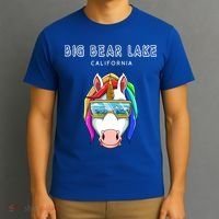 Big Bear Lake California Usa Ski And Snowboard Unicorn Great Gift T-Shirt thumb 3