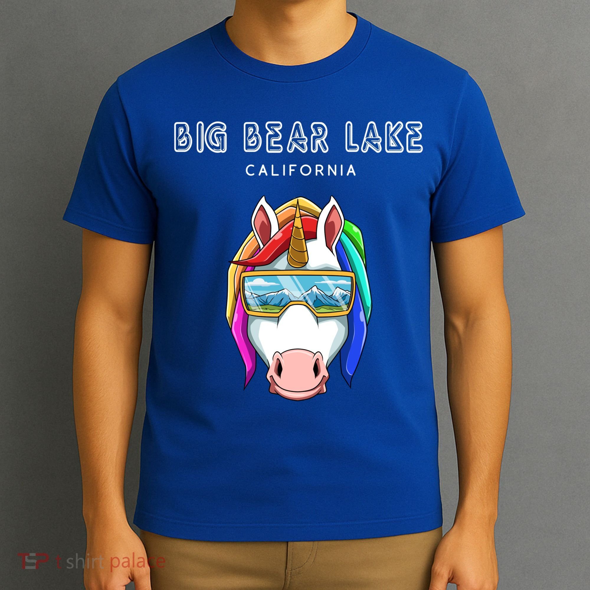 Big Bear Lake California Usa Ski And Snowboard Unicorn Great Gift T-Shirt