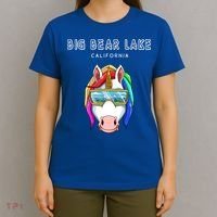 Big Bear Lake California Usa Ski And Snowboard Unicorn Great Gift T-Shirt thumb 4