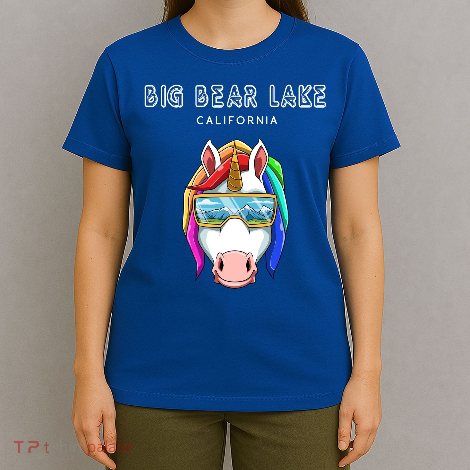 Big Bear Lake California Usa Ski And Snowboard Unicorn Great Gift T-Shirt