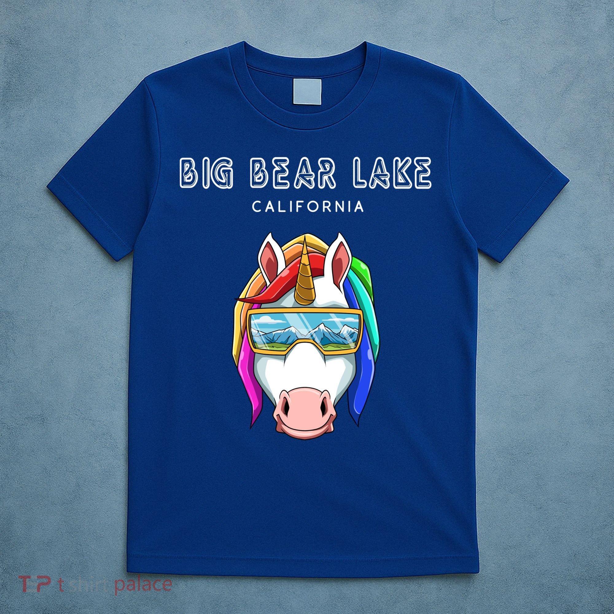 Big Bear Lake California Usa Ski And Snowboard Unicorn Great Gift T-Shirt