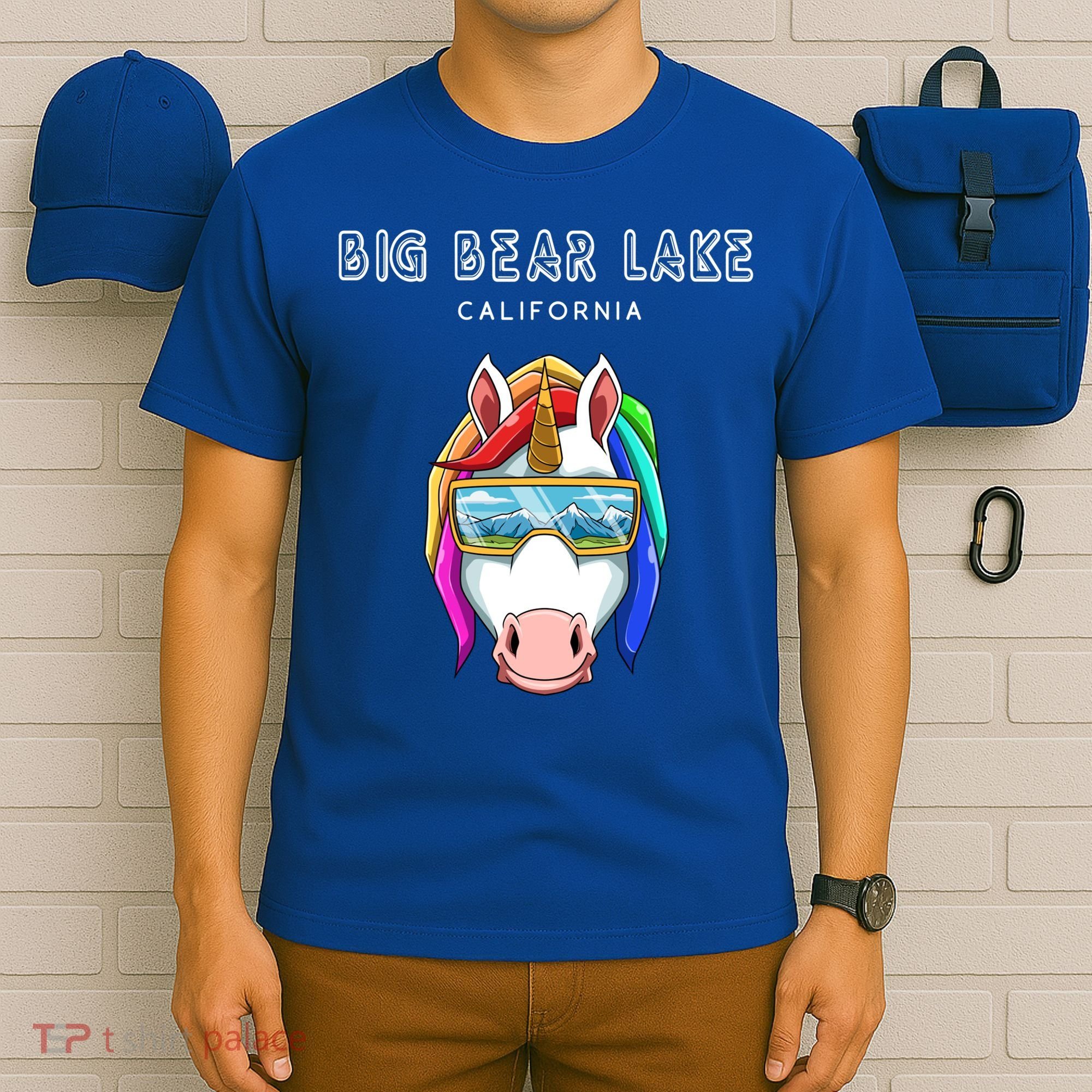 Big Bear Lake California Usa Ski And Snowboard Unicorn Great Gift T-Shirt