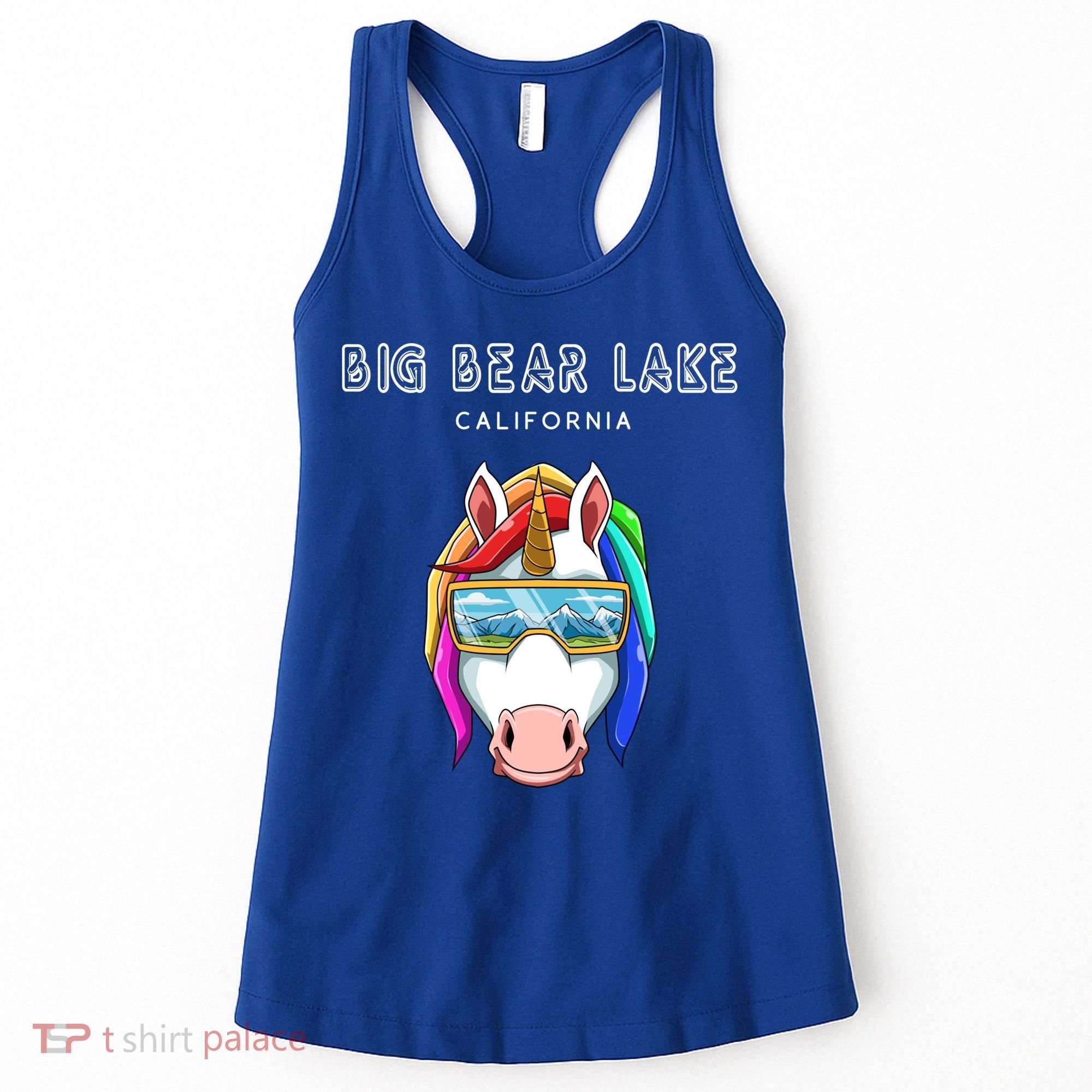 Big Bear Lake California Usa Ski And Snowboard Unicorn Great Gift Women's Tank Top