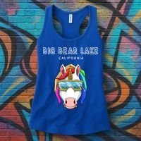 Big Bear Lake California Usa Ski And Snowboard Unicorn Great Gift Women's Tank Top thumb 3