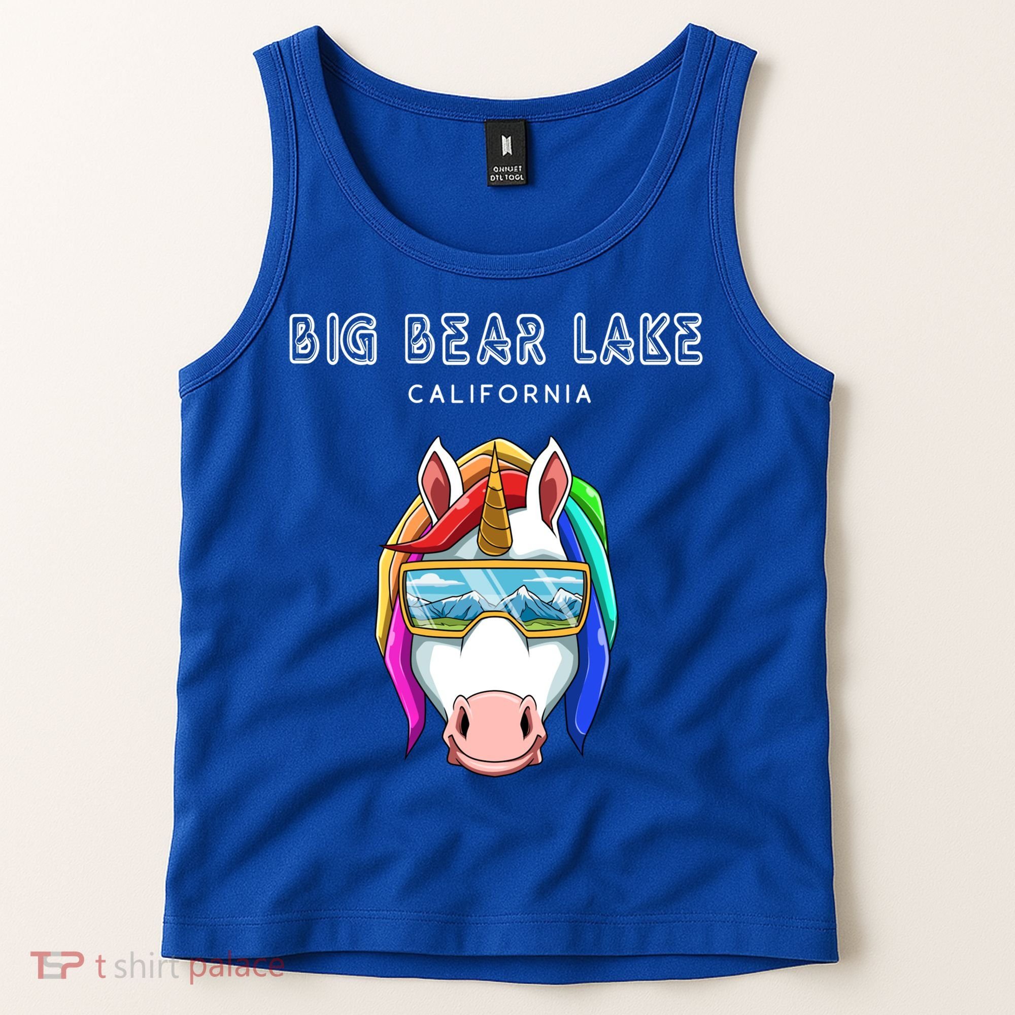 Big Bear Lake California Usa Ski And Snowboard Unicorn Great Gift Tank Top
