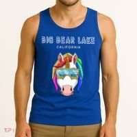 Big Bear Lake California Usa Ski And Snowboard Unicorn Great Gift Tank Top thumb 3