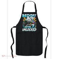 Birthday Boy Level 7 Unlocked Video Game Birthday Party Apron thumb 0
