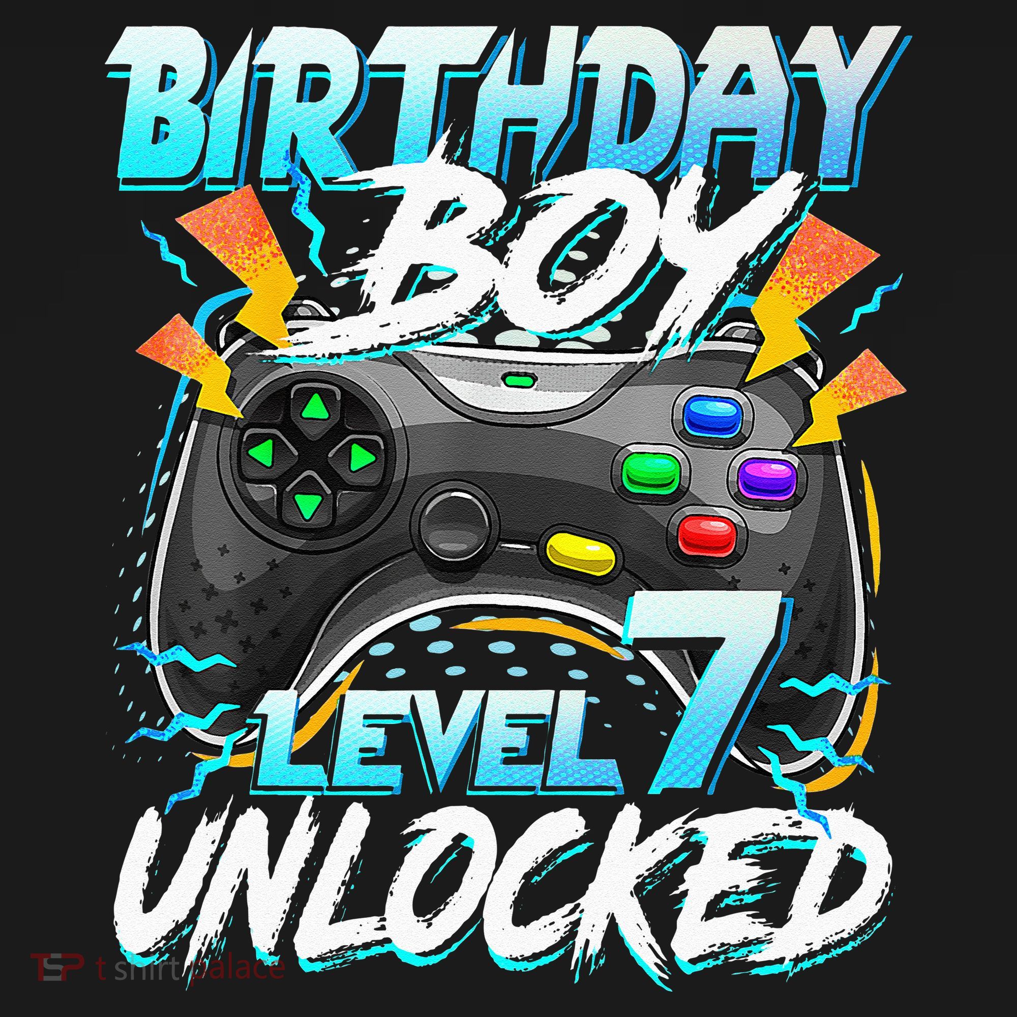 Birthday Boy Level 7 Unlocked Video Game Birthday Party Polo