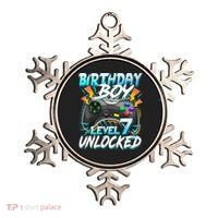 Birthday Boy Level 7 Unlocked Video Game Birthday Party Ornament thumb 0