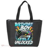 Birthday Boy Level 7 Unlocked Video Game Birthday Party Tote Bag thumb 0