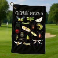 Bug Bug Lover Insect Lover Gift Bug Golf Towel thumb 1