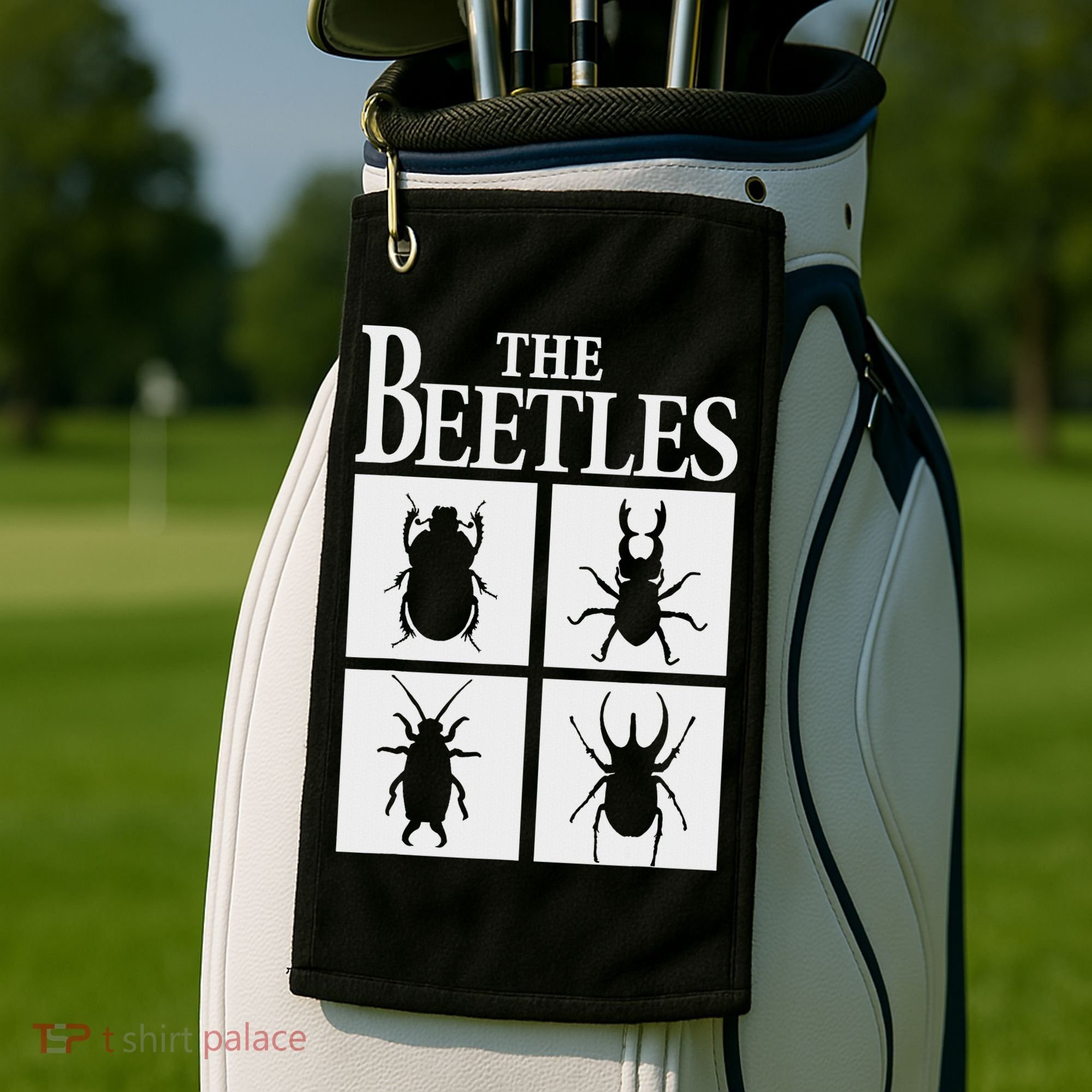 Beetles Bug Lover Funny Entomology Gifts Future Entomologist Golf Towel