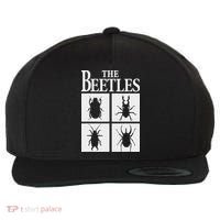 Beetles Bug Lover Funny Entomology Gifts Future Entomologist Wool Snapback Cap thumb 0