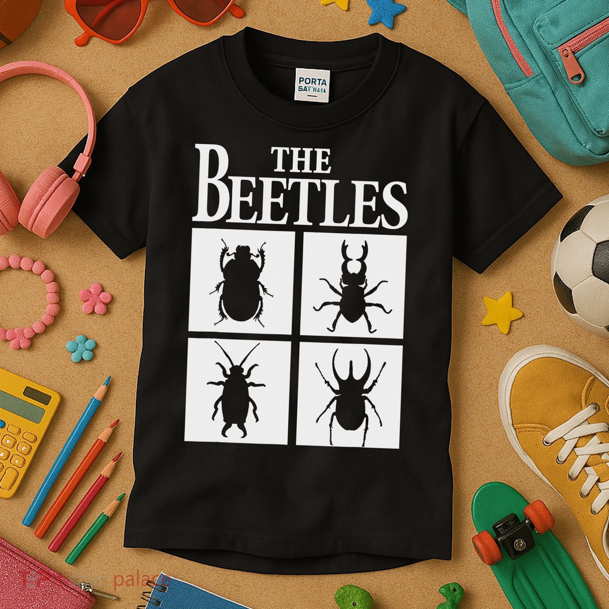 Beetles Bug Lover Funny Entomology Gifts Future Entomologist Kids T-Shirt