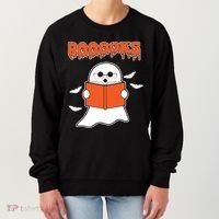 Booooks Book Lover Halloween Ghost Boo Women's Sweatshirt thumb 0