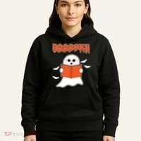 Booooks Book Lover Halloween Ghost Boo Hoodie thumb 5