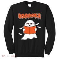 Booooks Book Lover Halloween Ghost Boo Sweatshirt thumb 0