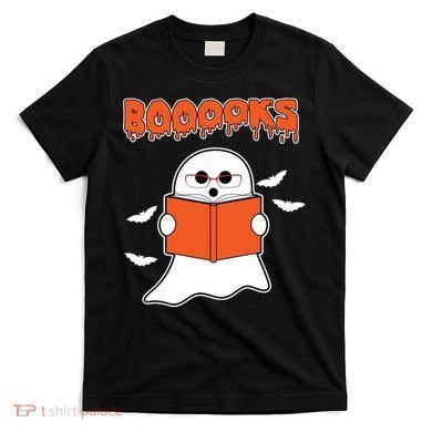 Booooks Book Lover Halloween Ghost Boo T-Shirt