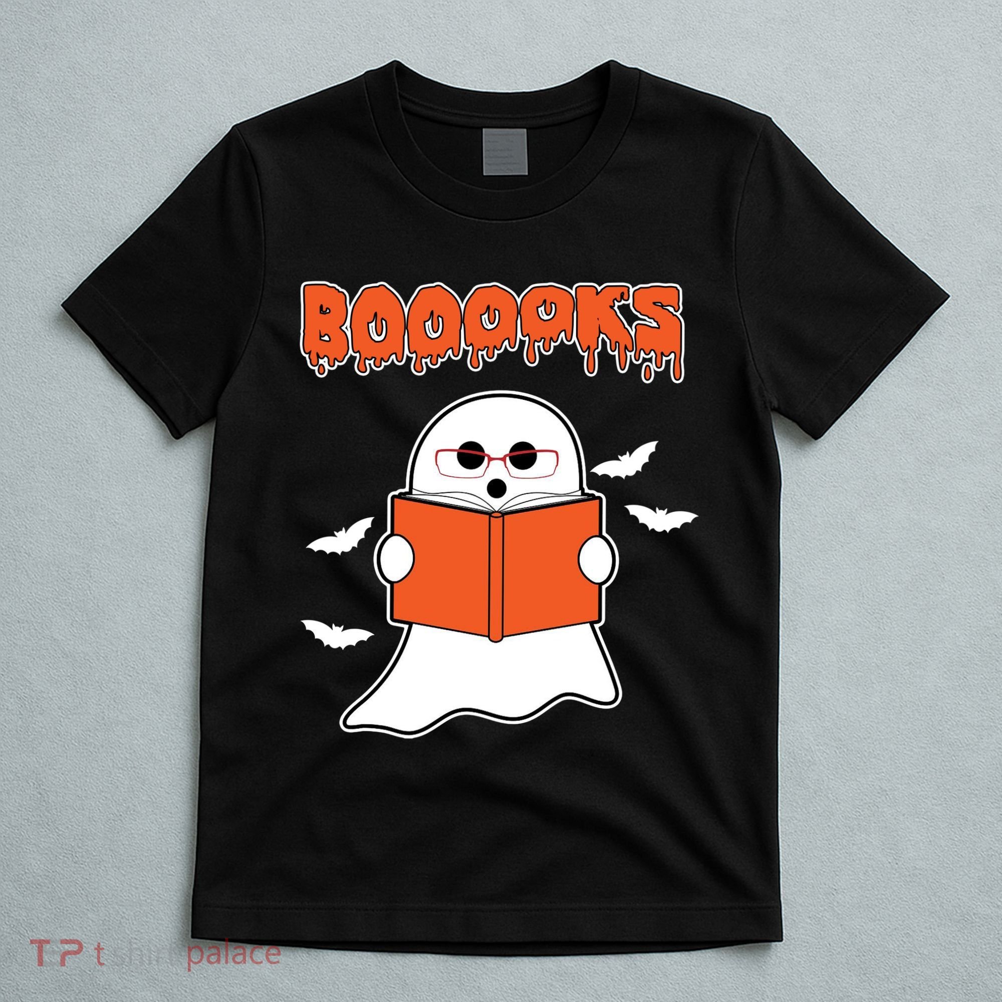 Booooks Book Lover Halloween Ghost Boo T-Shirt