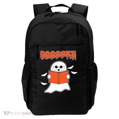 Booooks Book Lover Halloween Ghost Boo Backpack