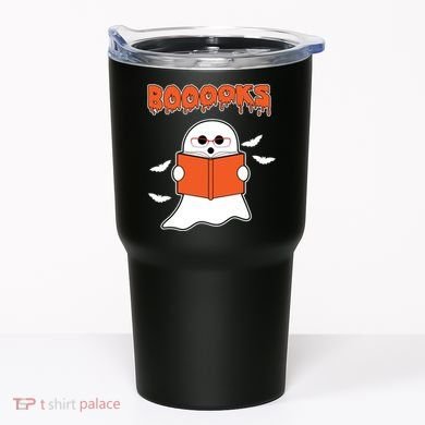Booooks Book Lover Halloween Ghost Boo Tumbler