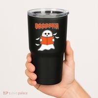 Booooks Book Lover Halloween Ghost Boo Tumbler thumb 2