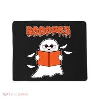Booooks Book Lover Halloween Ghost Boo Mousepad thumb 0