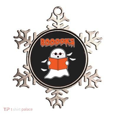 Booooks Book Lover Halloween Ghost Boo Ornament