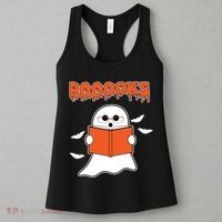 Booooks Book Lover Halloween Ghost Boo Women's Tank Top thumb 3