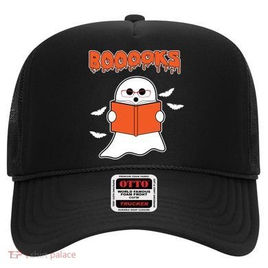 Booooks Book Lover Halloween Ghost Boo Hat