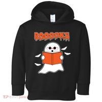 Booooks Book Lover Halloween Ghost Boo Toddler Hoodie thumb 0