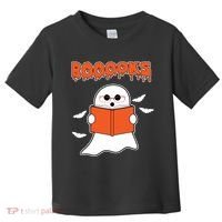 Booooks Book Lover Halloween Ghost Boo Toddler T-Shirt thumb 0