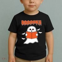 Booooks Book Lover Halloween Ghost Boo Toddler T-Shirt thumb 2