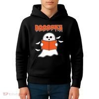 Booooks Book Lover Halloween Ghost Boo Kids Hoodie thumb 4