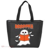 Booooks Book Lover Halloween Ghost Boo Tote Bag thumb 0