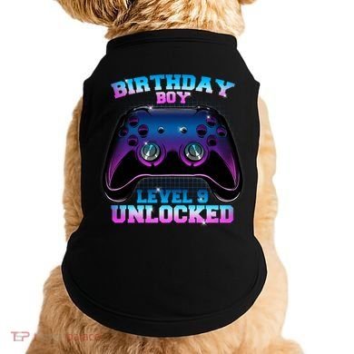 Birthday Boy Level 9 Unlocked Birthday Gift Doggie Tank