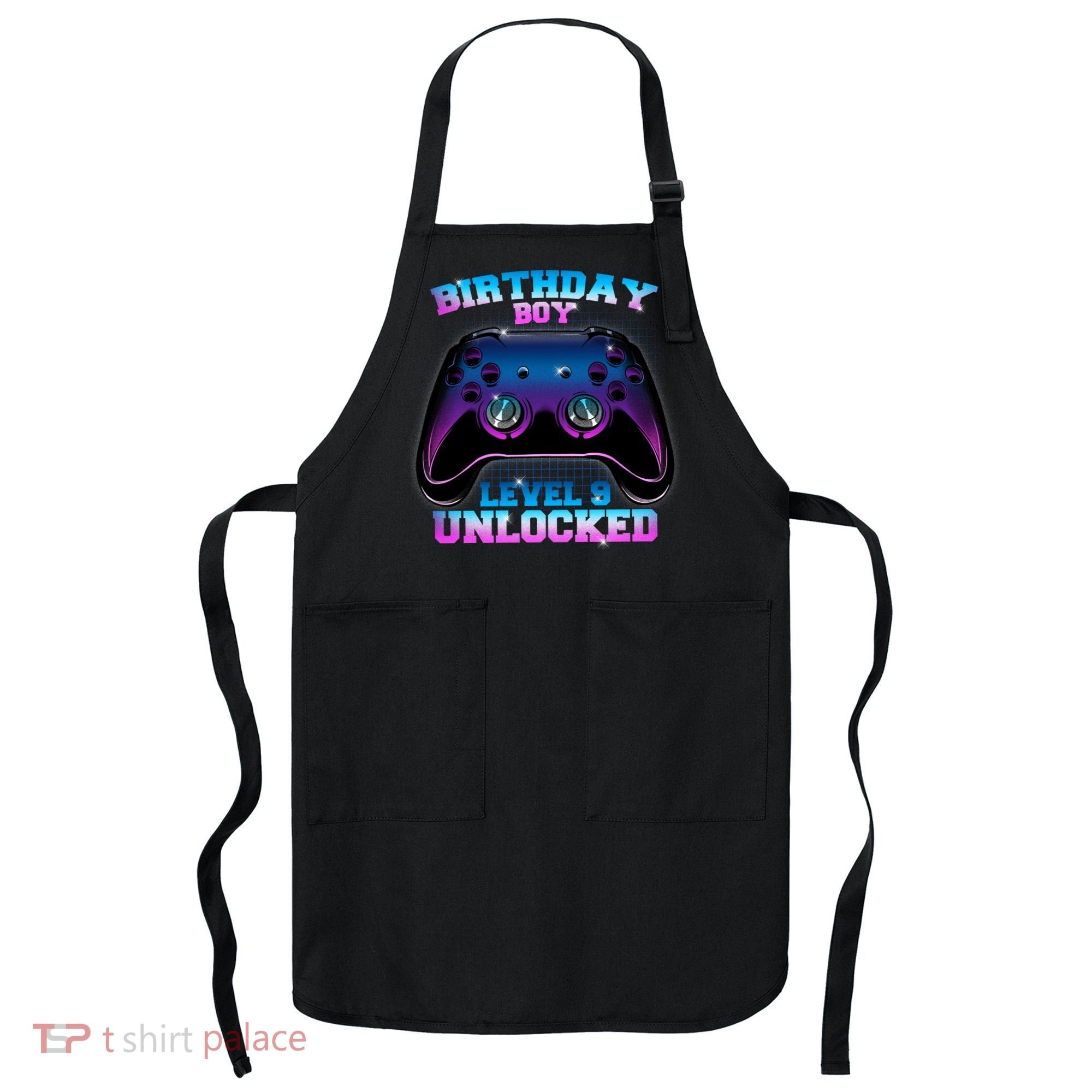 Birthday Boy Level 9 Unlocked Birthday Gift Apron