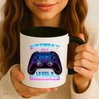 Birthday Boy Level 9 Unlocked Birthday Gift Coffee Mug thumb 3