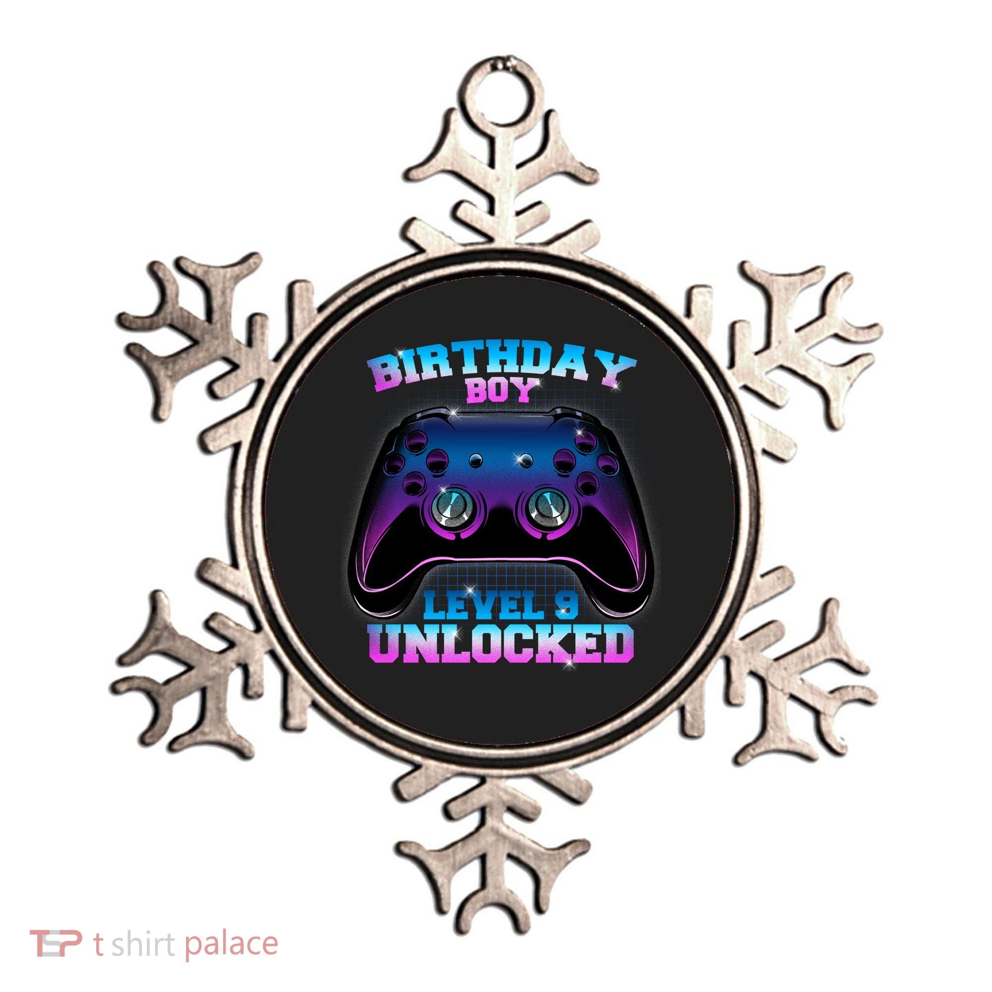 Birthday Boy Level 9 Unlocked Birthday Gift Ornament
