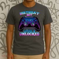 Birthday Boy Level 9 Unlocked Birthday Gift T-Shirt thumb 3