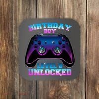 Birthday Boy Level 9 Unlocked Birthday Gift Coaster thumb 0