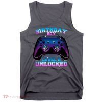Birthday Boy Level 9 Unlocked Birthday Gift Tank Top thumb 0