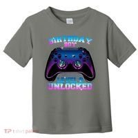 Birthday Boy Level 9 Unlocked Birthday Gift Toddler T-Shirt thumb 0