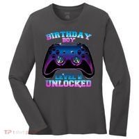 Birthday Boy Level 9 Unlocked Birthday Gift Women's Long Sleeve Shirt thumb 0
