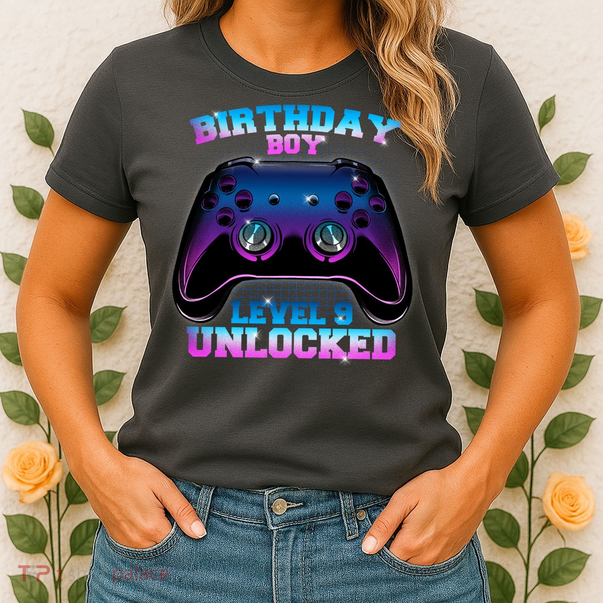 Birthday Boy Level 9 Unlocked Birthday Gift Women's T-Shirt