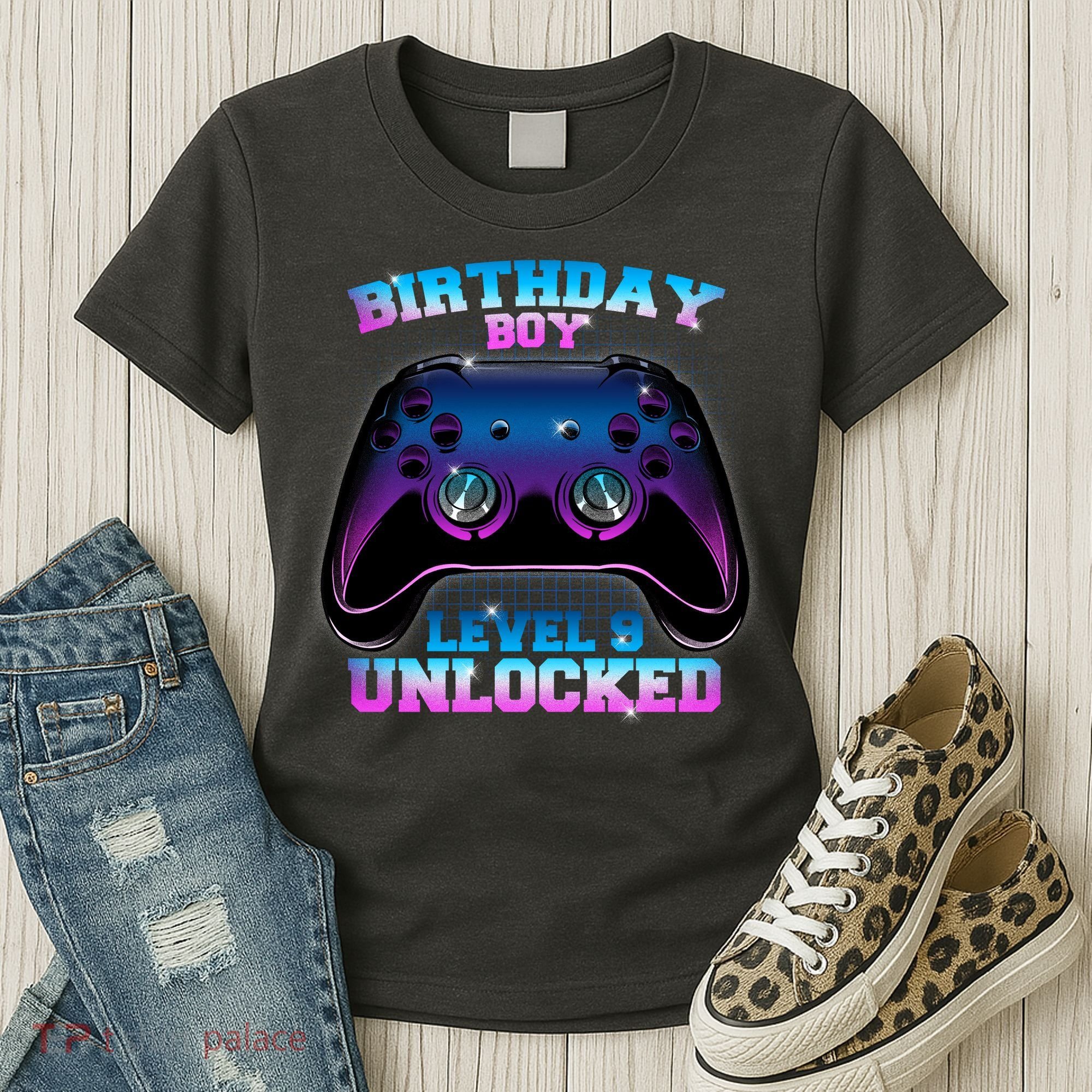 Birthday Boy Level 9 Unlocked Birthday Gift Women's T-Shirt