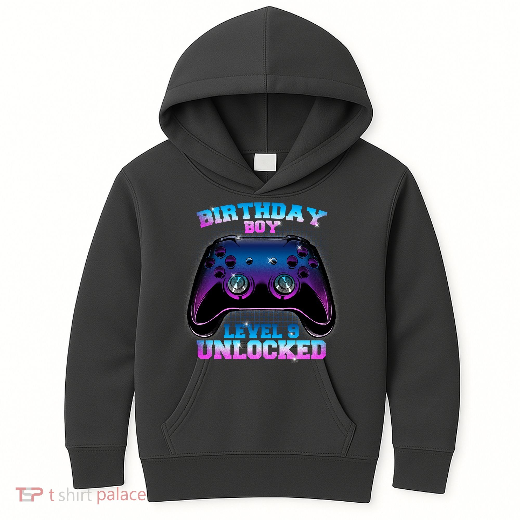 Birthday Boy Level 9 Unlocked Birthday Gift Kids Hoodie