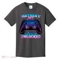 Birthday Boy Level 9 Unlocked Birthday Gift Kids T-Shirt thumb 0